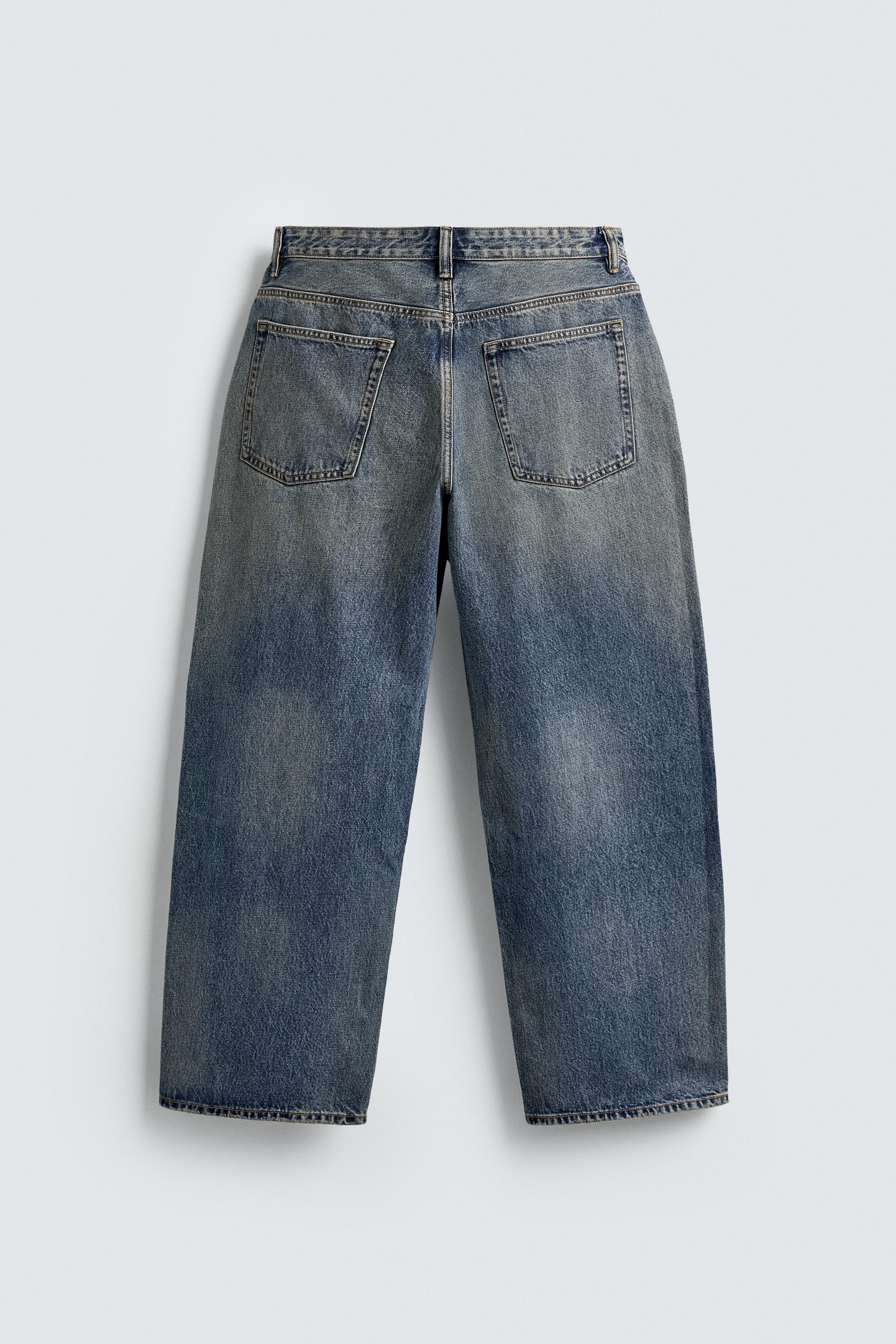 VINTAGE EFFECT BAGGY FIT JEANS